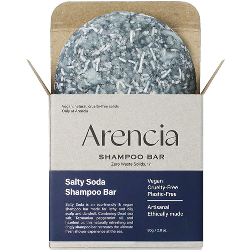 ARENCIA Salty Soda Shampoo Bar